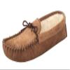 Mokkers Mens Jake Real Suede Moccasin Slippers (9 US) (Light Taupe) view 1
