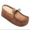 Mokkers Mens Jake Real Suede Moccasin Slippers (9 US) (Light Taupe) view 2