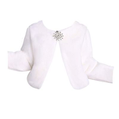 Flower Girl Cape Princess Faux Fur Bolero Shrug Shoulder Cape Shawl Wrap Capelet