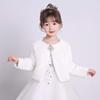 Flower Girl Cape Princess Faux Fur Bolero Shrug Shoulder Cape Shawl Wrap Capelet view 2