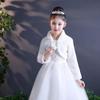 Flower Girl Cape Princess Faux Fur Bolero Shrug Shoulder Cape Shawl Wrap Capelet view 3