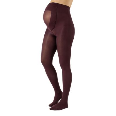 CALZITALY - Opaque Maternity Pantyhose - Pregnancy Tights for Women - 100 DEN Italian Hosiery (M, Wine)