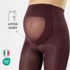 CALZITALY - Opaque Maternity Pantyhose - Pregnancy Tights for Women - 100 DEN Italian Hosiery (M, Wine) view 3