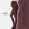 CALZITALY - Opaque Maternity Pantyhose - Pregnancy Tights for Women - 100 DEN Italian Hosiery (M, Wine) view 4