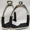 Lift Sports Offset Horse Flexible Safety Polish Stirrups (4.75) Riding Bendy Iron Steel view 1