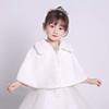 LeJulyeekay Girls Princess Faux Fur Wrap Shawl Flower Girls Bolero Shrug Princess Party Cape view 2