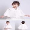 LeJulyeekay Girls Princess Faux Fur Wrap Shawl Flower Girls Bolero Shrug Princess Party Cape view 3