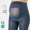 CALZITALY - Opaque Maternity Pantyhose - Pregnancy Tights for Women - 100 DEN Italian Hosiery (XL, Blue Jeans) view 3