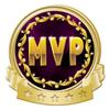Crown Awards MVP Banner Pin, Gold MVP Pins, 100 Pack Prime view 1