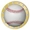 Crown Awards Baseball Gold Rhinestone Pin, Gold Baseball Pins, 50 Pack Prime view 1