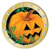 Crown Awards Halloween Pumpkin Gold Rhinestone Pin, Gold Halloween Pins, 20 Pack Prime view 1