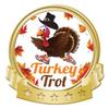 Crown Awards Turkey Trot Banner Pin, Gold Thanksgiving Pins, 100 Pack Prime view 1