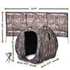 Rukket Hunting Blind, Ground Blind Stand for Deer, Turkey, Duck Hunting (Hunting Blind + Ground Blind + Stool) view 3