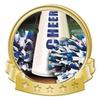 Crown Awards Cheer Banner Pin, Gold Cheer Pins, 100 Pack view 1