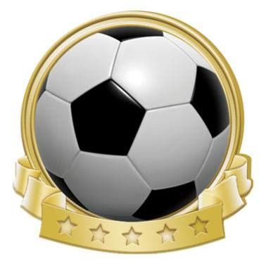 Crown Awards Soccerball Banner Pin, Gold Soccer Pins, 100 Pack Prime