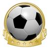 Crown Awards Soccerball Banner Pin, Gold Soccer Pins, 100 Pack Prime view 1