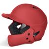 CHAMPRO mens Gamer Plus with Reversible Jaw Guard HX Batting Helmet, Scarlet, Medium US view 1