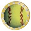 Crown Awards Softball Gold Rhinestone Pin, Gold Softball Pins, 20 Pack Prime view 1