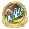 Crown Awards Flag Football Banner Pin, Gold Flag Football Pins, 20 Pack Prime view 1