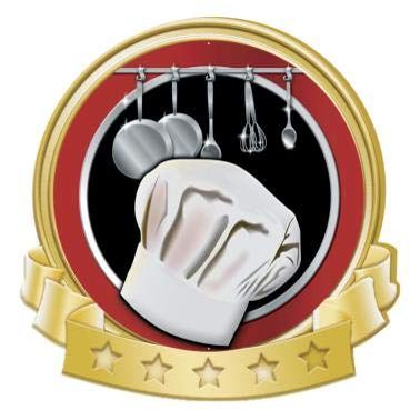Crown Awards Chef Banner Pin, Gold Cooking Pins, 100 Pack Prime