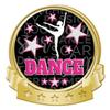Crown Awards Pink and White Dance Banner Pin, Gold Dance Pins, 100 Pack Prime view 1