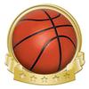 Crown Awards Basketball Banner Pin, Gold Basketball Pins, 50 Pack Prime view 1