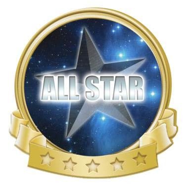 Crown Awards All Star Banner Pin, Gold Achievement Pins, 30 Pack Prime