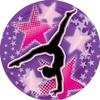 Crown Awards Gymnastics Star Confetti Banner Pin, Gold Gymnastics Pins, 100 Pack view 2