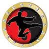 Crown Awards Karate Gold Rhinestone Pin, Gold Karate Pins, 30 Pack Prime view 1