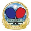 Crown Awards Pickleball Banner Pin, Gold Pickleball Pins, 20 Pack Prime view 1