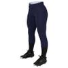 Fireball Low-Rise Softball Pants, Girls' Small, Navy view 1