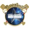Crown Awards Crossed Bats All-Star Pin, Gold Baseball Pins, 50 Pack view 1