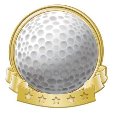 Crown Awards Golf Banner Pin, Gold Golf Pins, 100 Pack Prime