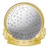 Crown Awards Golf Banner Pin, Gold Golf Pins, 100 Pack Prime view 1
