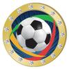 Crown Awards Soccerball with Colored Background Gold Rhinestone Pin, Gold Soccer Pins, 100 Pack Prime view 1