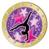 Crown Awards Gymnastics Star Confetti Gold Rhinestone Pin, Gold Gymnastics Pins, 100 Pack Prime view 1