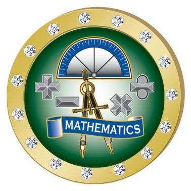 Crown Awards Math Gold Rhinestone Pin, Gold Mathematics Pins, 100 Pack Prime