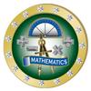 Crown Awards Math Gold Rhinestone Pin, Gold Mathematics Pins, 100 Pack Prime view 1