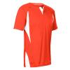 Champro Wild Card 2 Button Polyester Baseball/Softball Jersey, Youth X-Large, Orange,White view 1