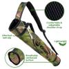 KESHES Archery Back Arrow Quiver Holder - Adjustable Quiver for Arrows with Shoulder Strap and Belt Clip - Ideal for Bow Hunting & Target Practice for Youth & Adults view 2