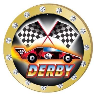 Crown Awards Derby Gold Rhinestone Pin, Gold Derby Pins, 20 Pack Prime
