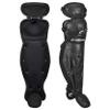 Champro Optimus MVP Double Knee Baseball Catchers Leg Guards, 12"" Shin Length, Black (CG111B) view 1