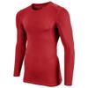 Champro Long Sleeve Compression Shirt - Polyester/Spandex, Adult 3X-Large, Scarlet view 1