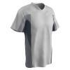 Champro Relief V-Neck Polyester Jersey, Adult 2X-Large, White,Graphite,White view 1