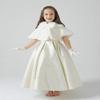 Flower Girl Cape Princess Faux Fur Bolero Shrug Shoulder Cape Shawl Wrap Capelet view 4