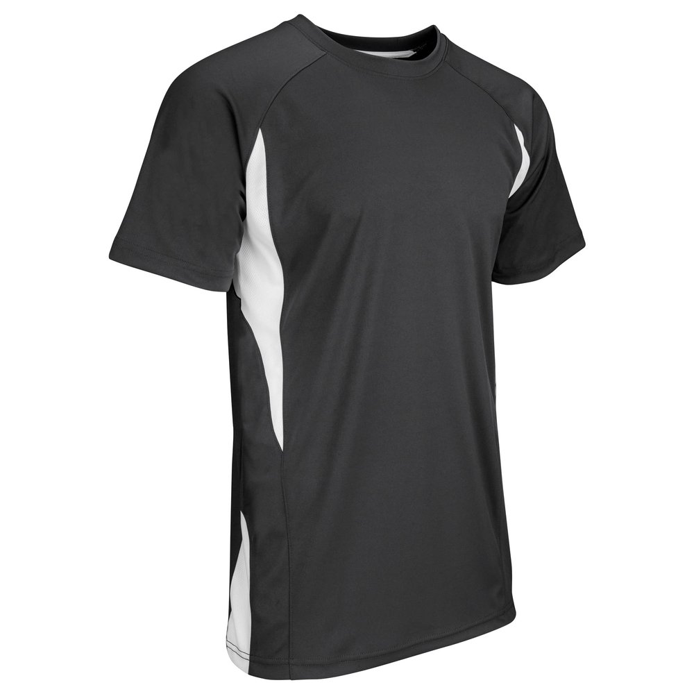 Champro Top Spin Lightweight Polyester Baseball Jersey, Youth X-Large, Black,White