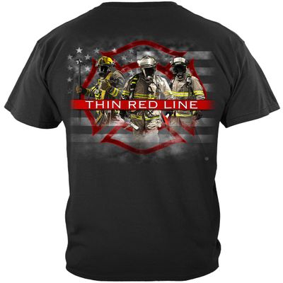 Fire Fighter Firefighter Shirt | Firefighters Red Line Tshirt | Fire Department | Tees-ADD156-FF2353-4XL