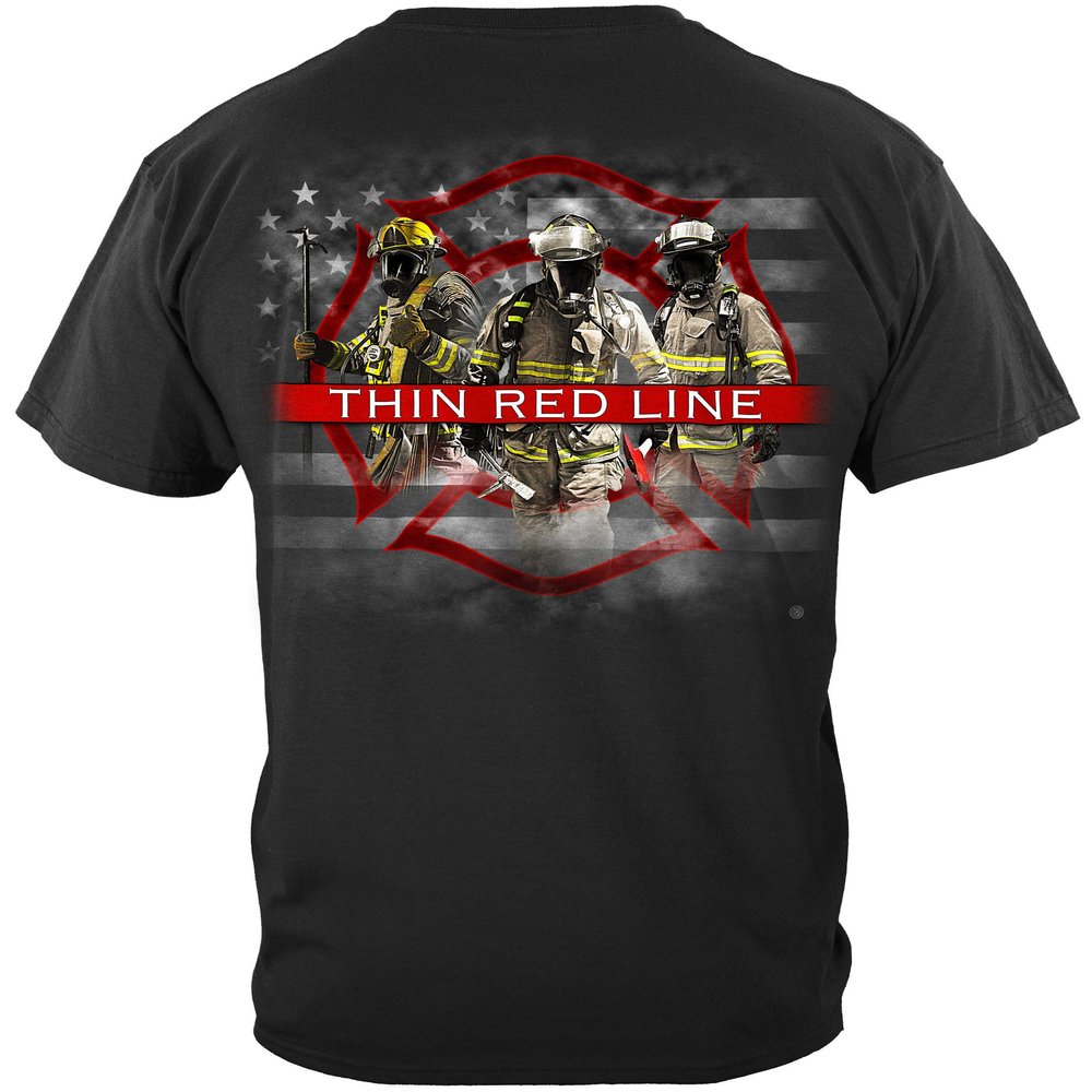 Fire Fighter Firefighter Shirt | Firefighters Red Line Tshirt | Fire Department | Tees-ADD156-FF2353-4XL