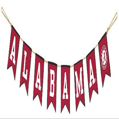 Alabama Crimson Tide Tailgate Party Banner by Hanna's Handiworks | For School Parties, Graduations | Lightweight Fabric | Represent Your NCAA UA Team Spirit | Part 1 Alabama