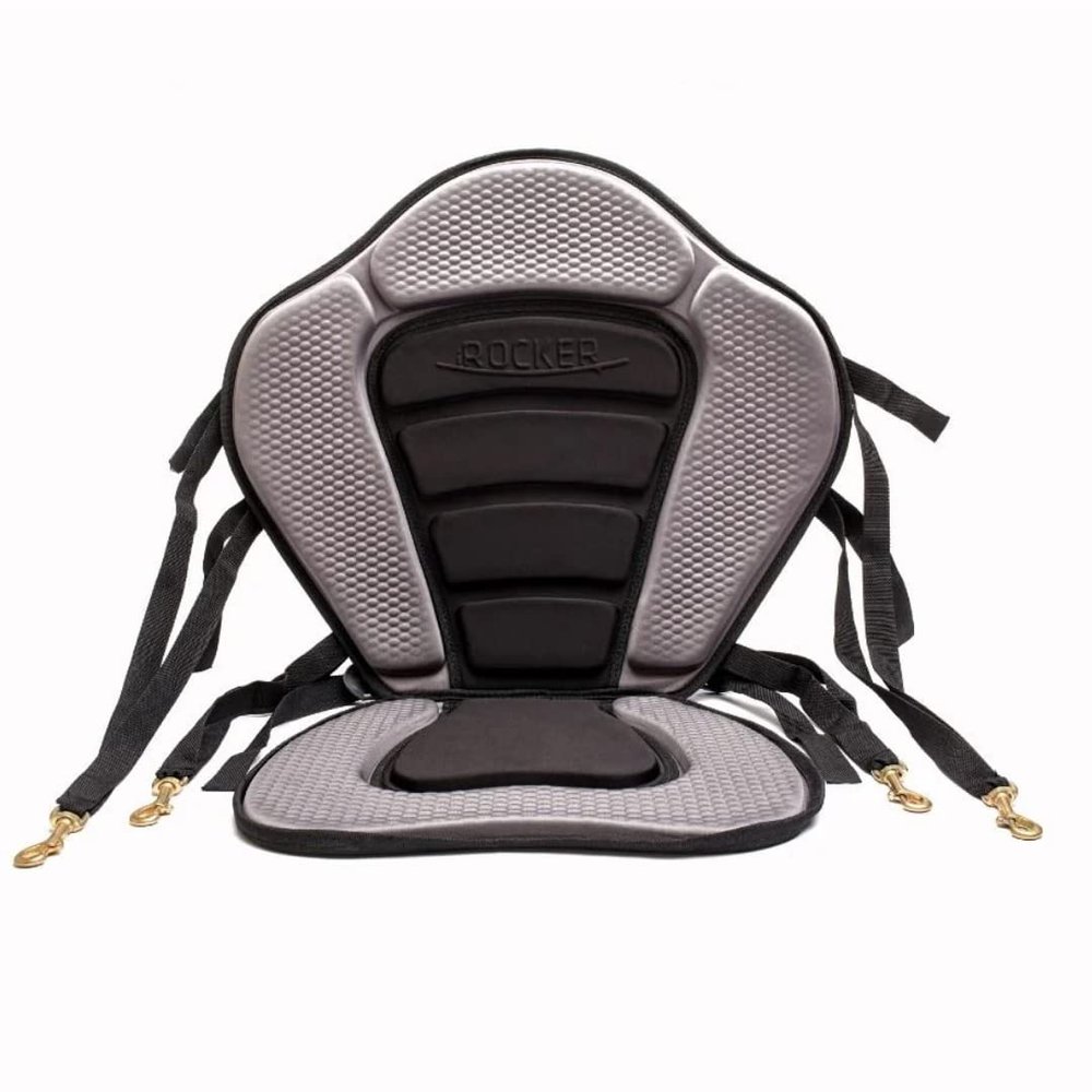 iROCKER Universal Kayak Seat for Inflatable Paddle Boards & SUP - Comfortable, Adjustable, & Portable Kayak Conversion Seat - Detachable Storage Bag, Cushioned Backrest, and Durable Neoprene Material
